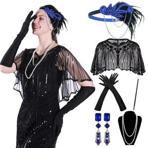 8614 Harlem Nights Accessoriess For Women, 1920s Headpiece